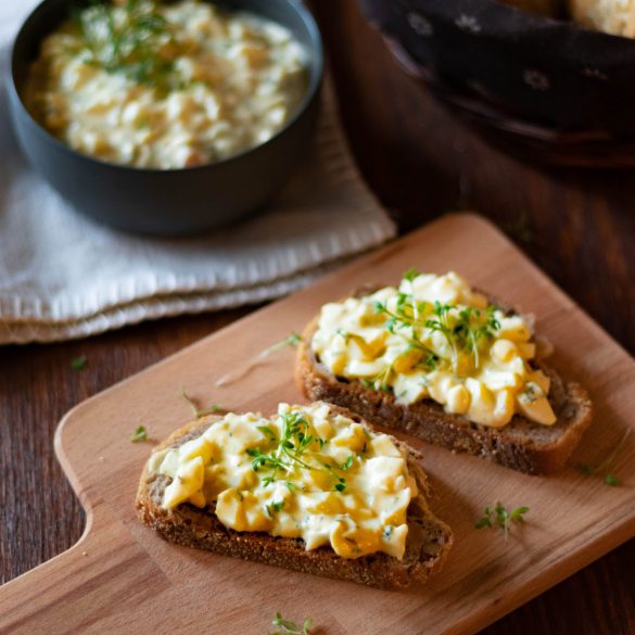 Cremiger Eiersalat | laktosefrei, zuckerfrei, fructosefrei