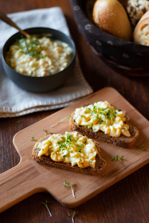 Cremiger Eiersalat | laktosefrei, zuckerfrei, fructosefrei