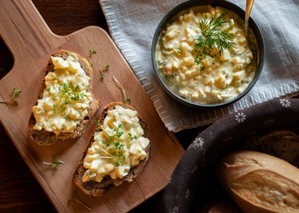 Cremiger Eiersalat | laktosefrei, zuckerfrei, fructosefrei