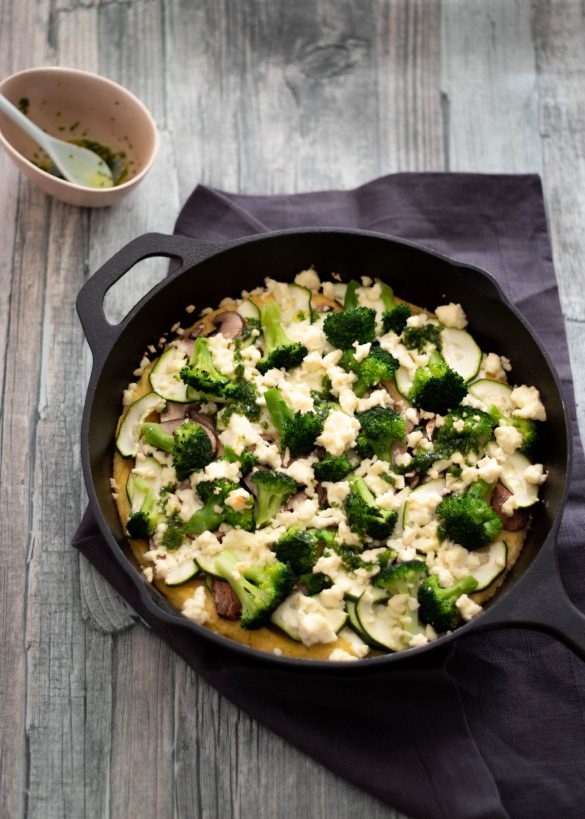 Ofen-Polenta mit Feta und Basilikumöl Ofen-Polenta mit Feta und Basilikumöl | laktosefrei, fructosearm, zuckerfrei