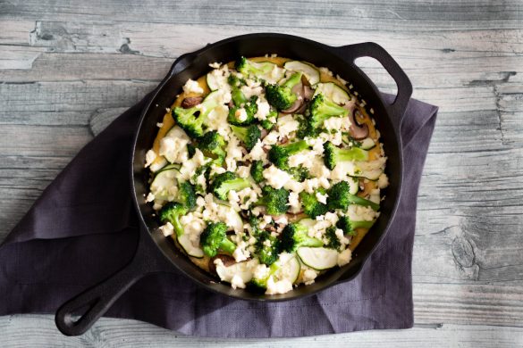 Ofen-Polenta mit Feta und Basilikumöl | laktosefrei, fructosearm, zuckerfrei