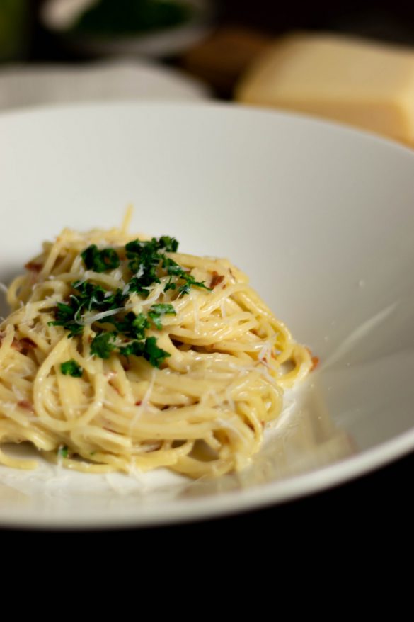 Spaghetti Carbonara ohne Sahne | laktosefrei, fructosefrei