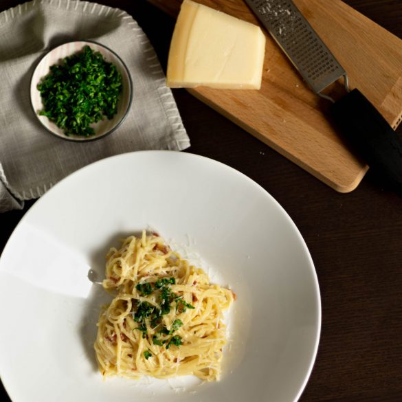 Spaghetti Carbonara ohne Sahne | laktosefrei, fructosefrei