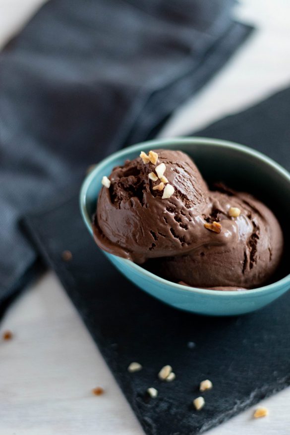 Fructosefreies, selbstgemachtes Schokoladeneis | fructosefrei, laktosefrei, zuckerfrei |