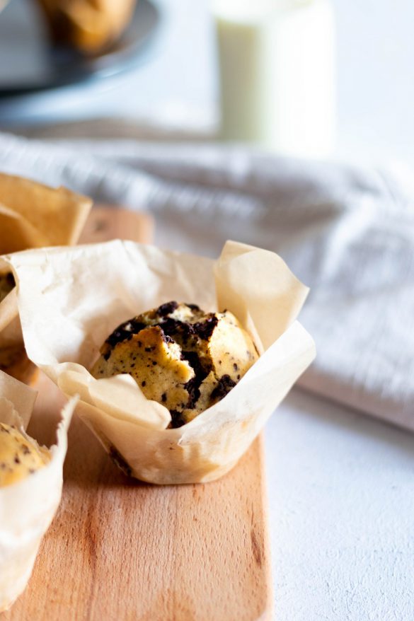 Fructosefreie und zuckerfreie Stracciatella Muffins - Sugarfree Naturally