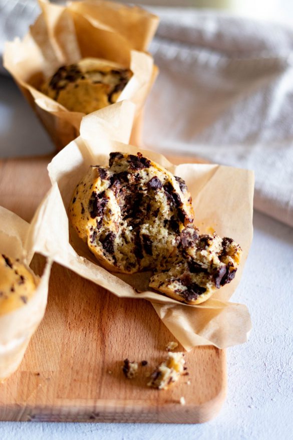Fructosefreie und zuckerfreie Stracciatella Muffins - Sugarfree Naturally