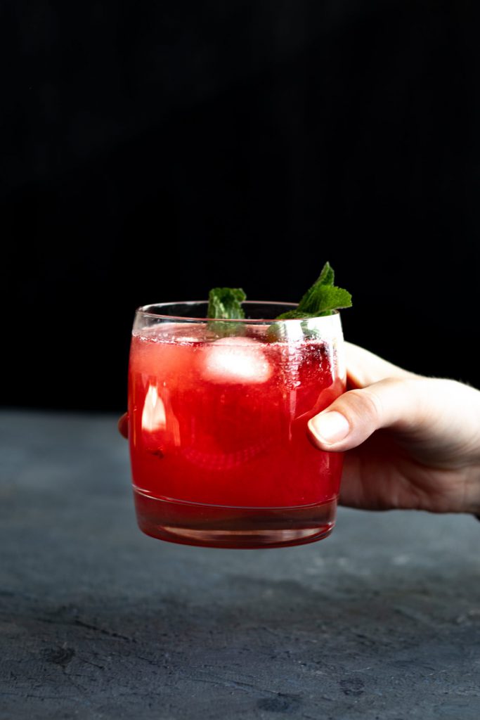 Fructosearmer Raspberry Fizz mit Gin