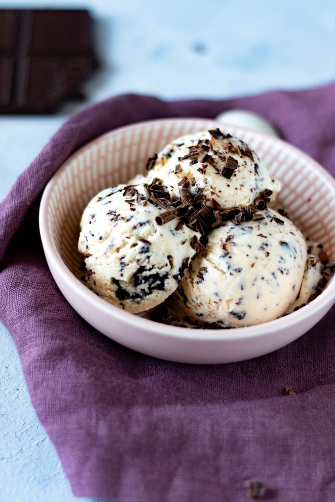 Fructosefreies Stracciatella-Eis