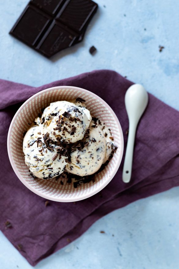 Fructosefreies Stracciatella-Eis