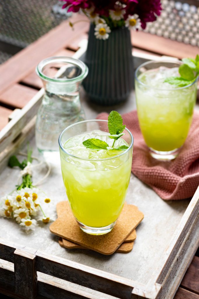 Fructosearme Gurken-Minz-Limonade