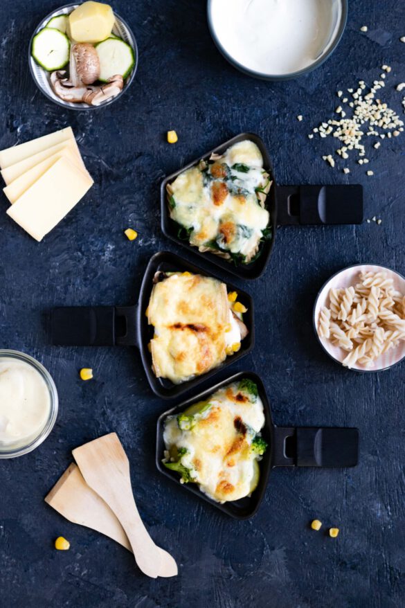 3 kreative Rezepte für herzhafte Raclette-Pfännchen