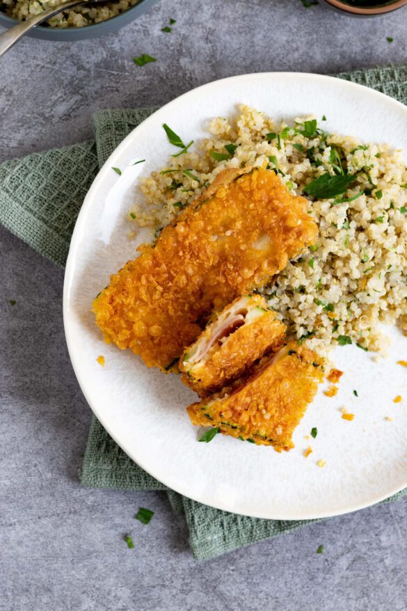 Fructosearmes Zucchini Cordon Bleu